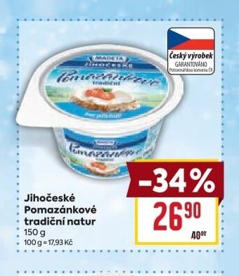 Jihočeské Pomazánkové tradiční natur