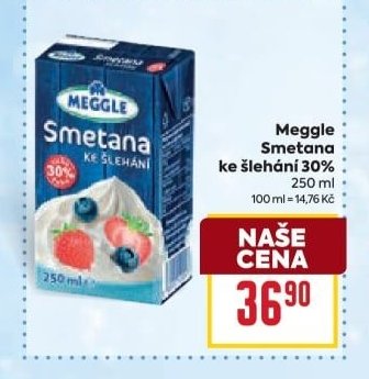 Meggle Smetana ke šlehání 30% - BILLA akcniletaky.com