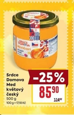 Srdce Domova Med květový český