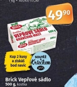 Sádlo vepřové Brick