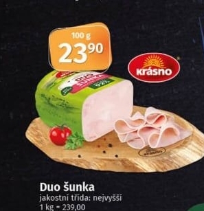 Šunka Duo nejvyšší jakosti Krásno
