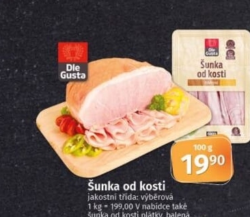 Šunka od kosti výběrová Dle Gusta