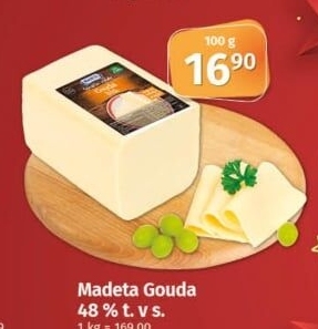 Sýr Gouda 48% Madeta