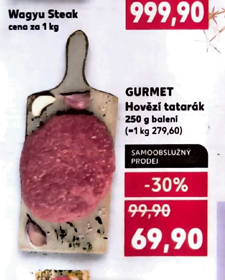 GURMET Hovězí tatarák
