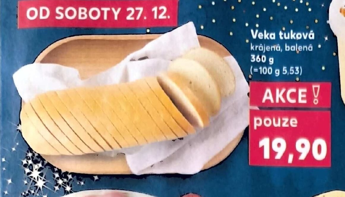 Veka tuková krájená, balená 360 g
