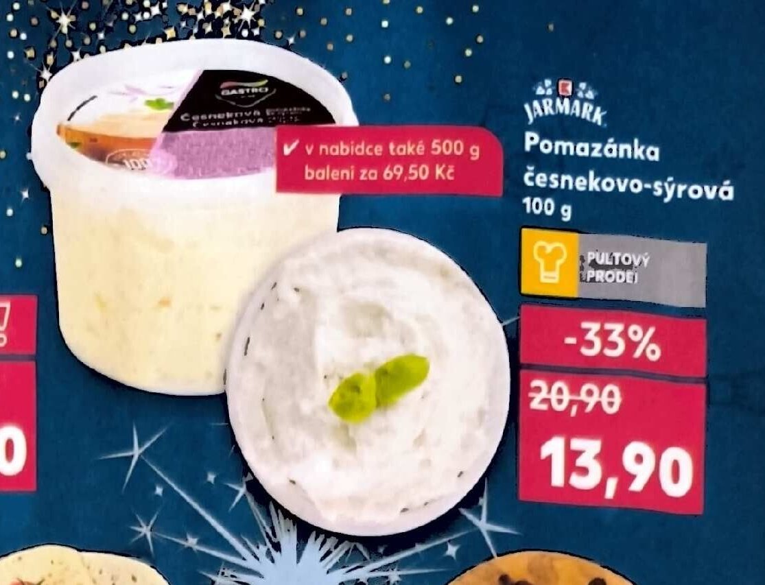 Jarmark Pomazánka česnekovo-sýrová 100 g
