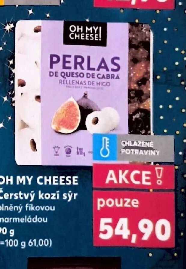 Oh My Cheese Čerstvý kozí sýr plněný fikovou marmeládou 90 g
