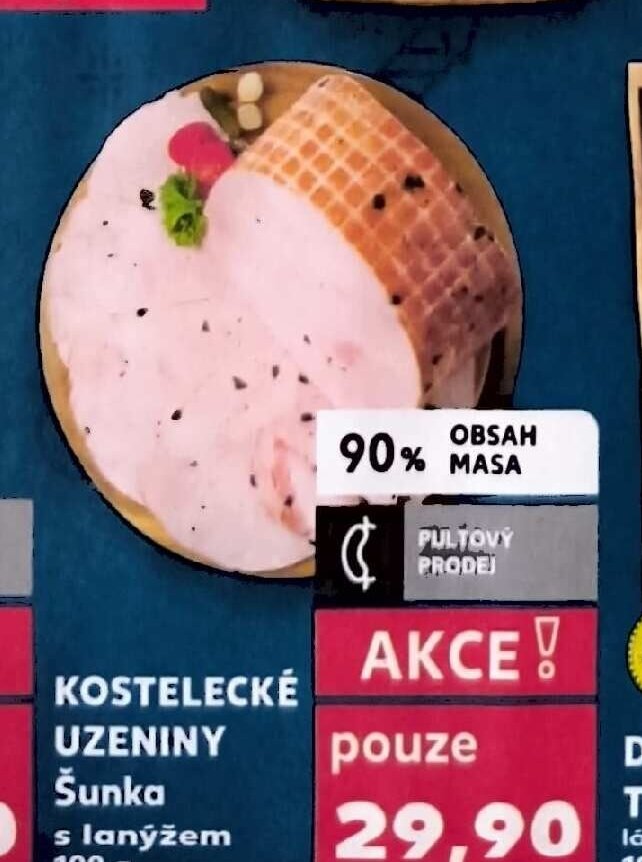 Kostelecké uzeniny Šunka s lanýžem