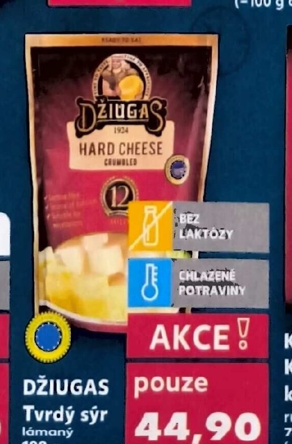 Džiugas Tvrdý sýr lámaný