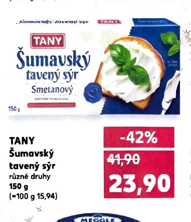 TANY Šumavský tavený sýr