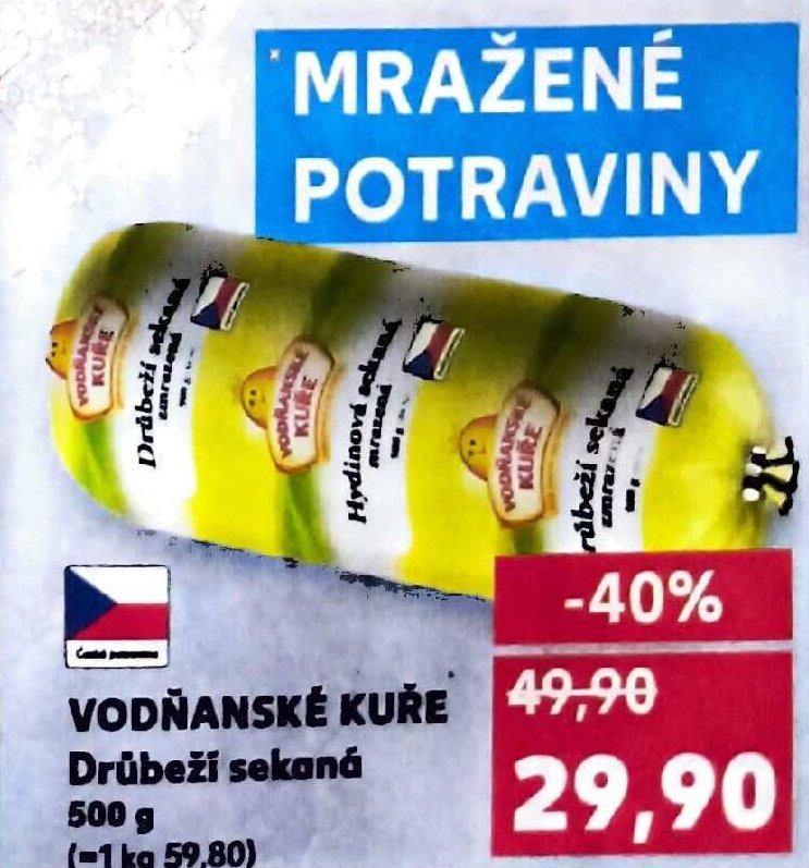 VODŇANSKÉ KUŘE Drůbeží sekaná