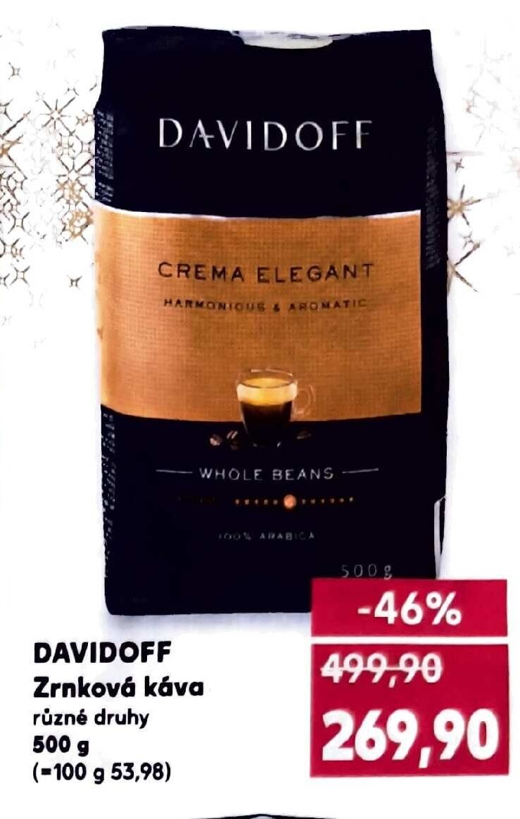 DAVIDOFF Zrnková káva
