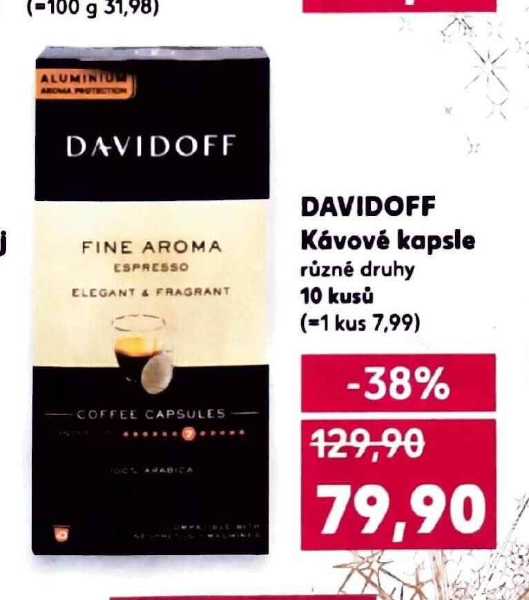 DAVIDOFF Kávové kapsle