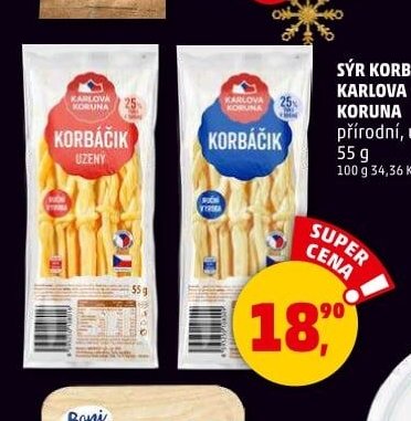 SÝR KORBÁČIK KARLOVA KORUNA 55 g