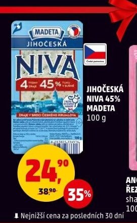 JIHOČESKÁ NIVA 45% MADETA 100 g