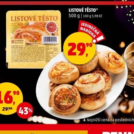 LISTOVÉ TĚSTO 500 g