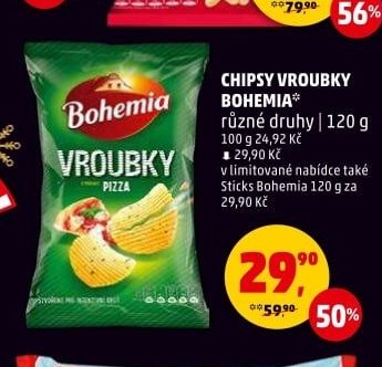 CHIPSY VROUBKY BOHEMIA