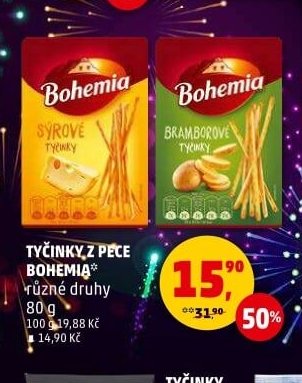 TYČINKY Z PECE BOHEMIA