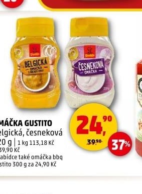 Omáčka Gustito belgická, česneková