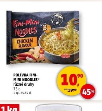 Polévka Fini-Mini Noodles