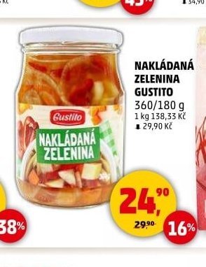Nakládaná zelenina Gustito