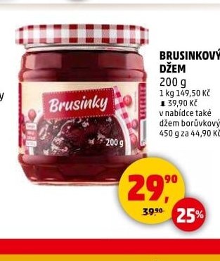 Brusinkový džem