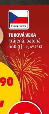 TUKOVÁ VEKA krájená, balená