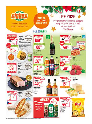 akční leták Globus 27.12.2025-31.12.2025