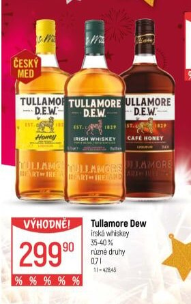 Tullamore Dew irská whiskey