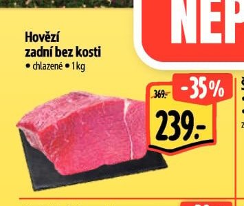 Hovězí zadní bez kosti