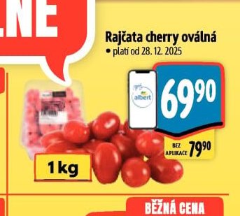 Rajčata cherry oválná