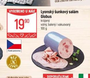 Lyonský šunkový salám Globus