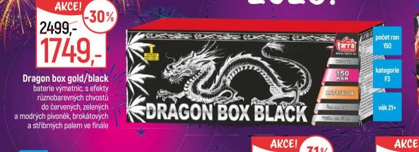 Dragon box gold/black