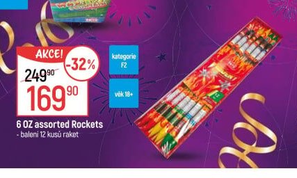 6 OZ assorted Rockets