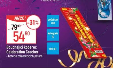 Bouchající koberec Celebration Cracker
