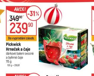 Pickwick Hrneček a čaje