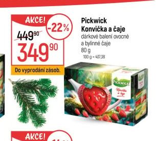 Pickwick Konvička a čaje