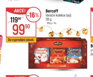 Bercoff Vánoční kolekce čajů