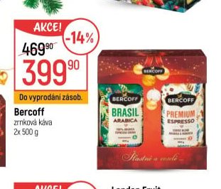 Bercoff zrnková káva