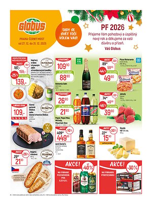 akční leták Globus 27.12.2025-31.12.2025