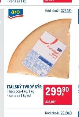 ITALSKÝ TVRDÝ SÝR