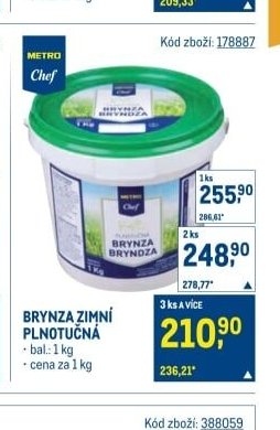BRYNZA ZIMNÍ PLNOTUČNÁ