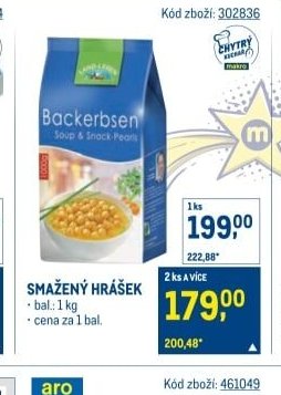 Smažený hrášek