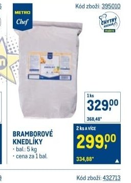 Bramborové knedlíky