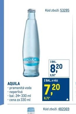AQUILA pramenitá voda