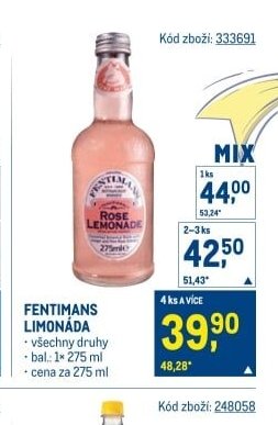 FENTIMANS LIMONÁDA