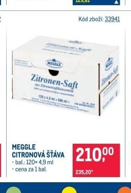 MEGGLE CITRONOVÁ ŠŤÁVA