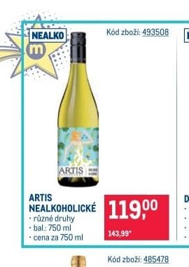 ARTIS NEALKOHOLICKÉ