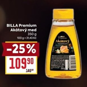 BILLA Premium Akátový med
