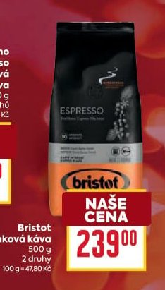 Bristot Zrnková káva 500 g